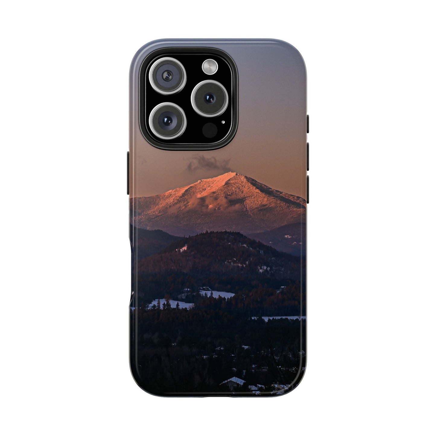 Impact Resistant Phone Case - Sundown in a Mountain Town