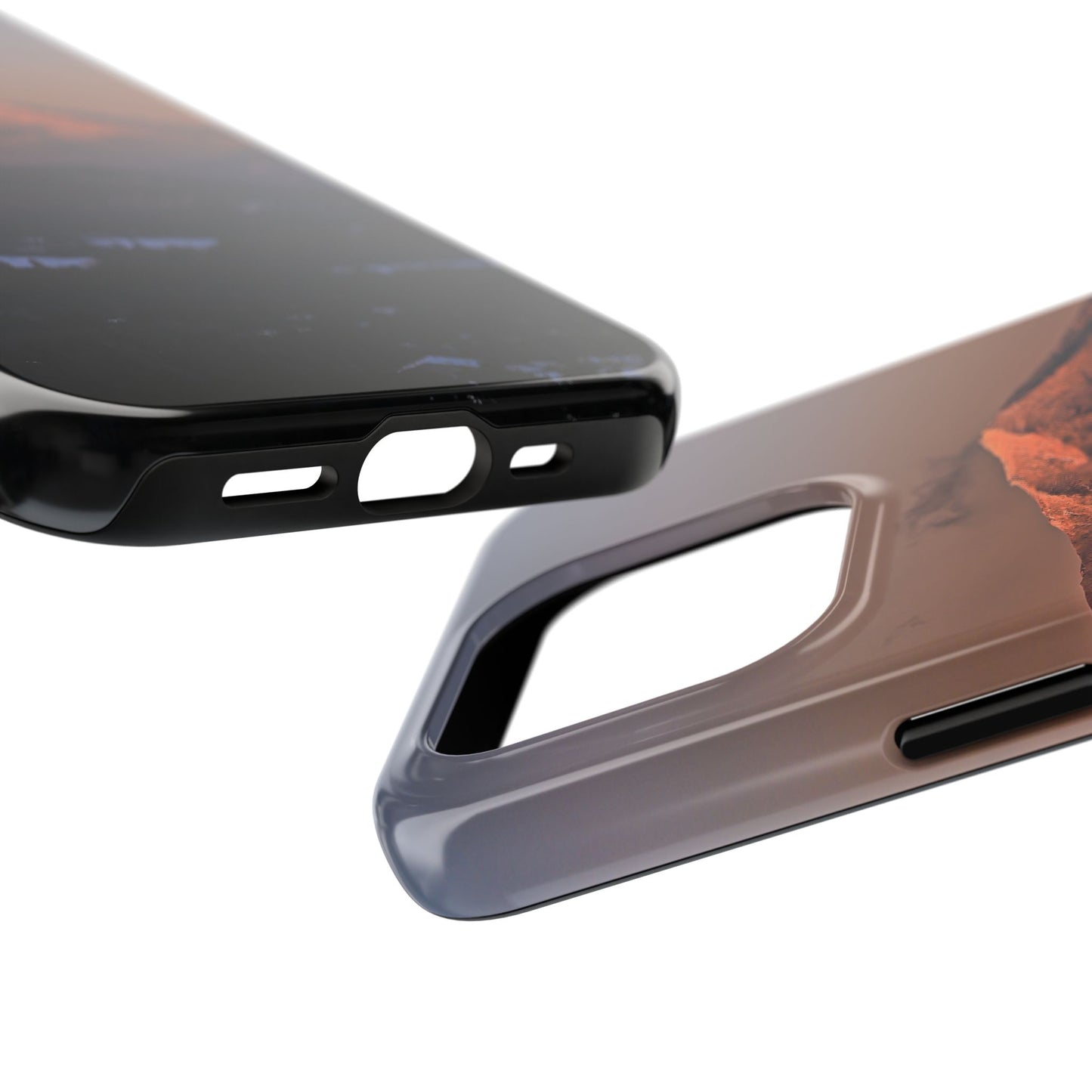 Impact Resistant Phone Case - Sundown in a Mountain Town