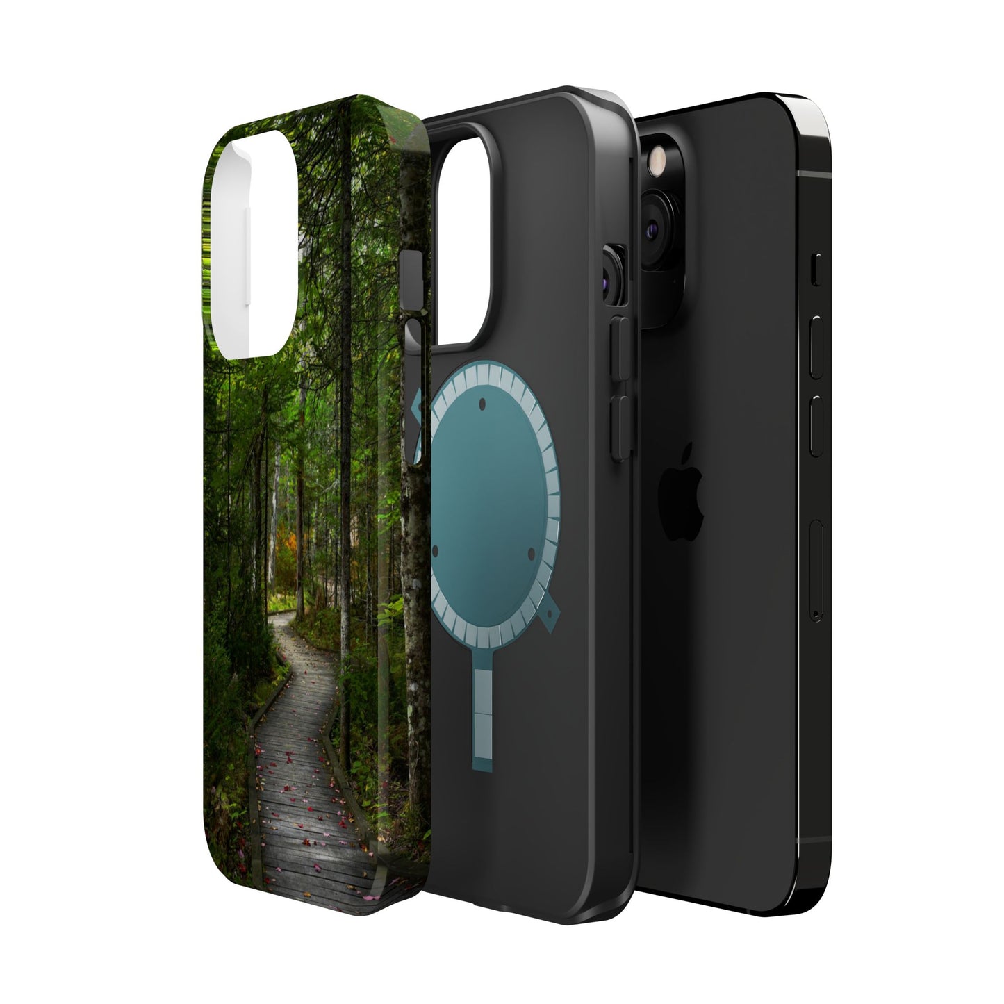 MagSafe Impact Resistant Phone Case - Woodland Boardwalk