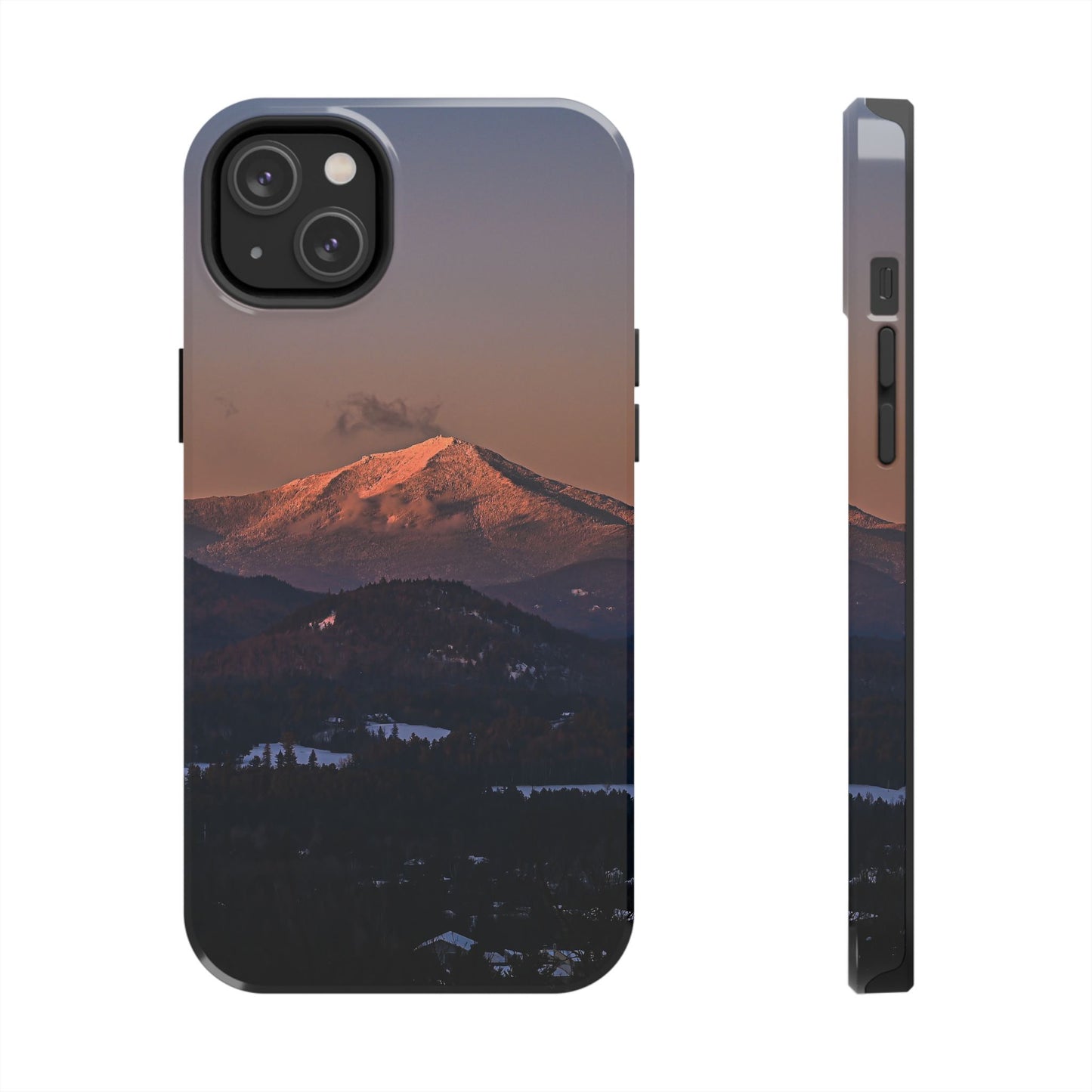 Impact Resistant Phone Case - Sundown in a Mountain Town