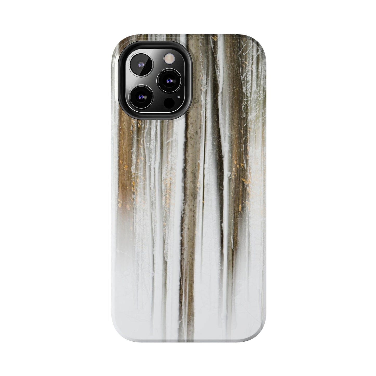 Impact Resistant Phone Case - Abstract Winter Forest