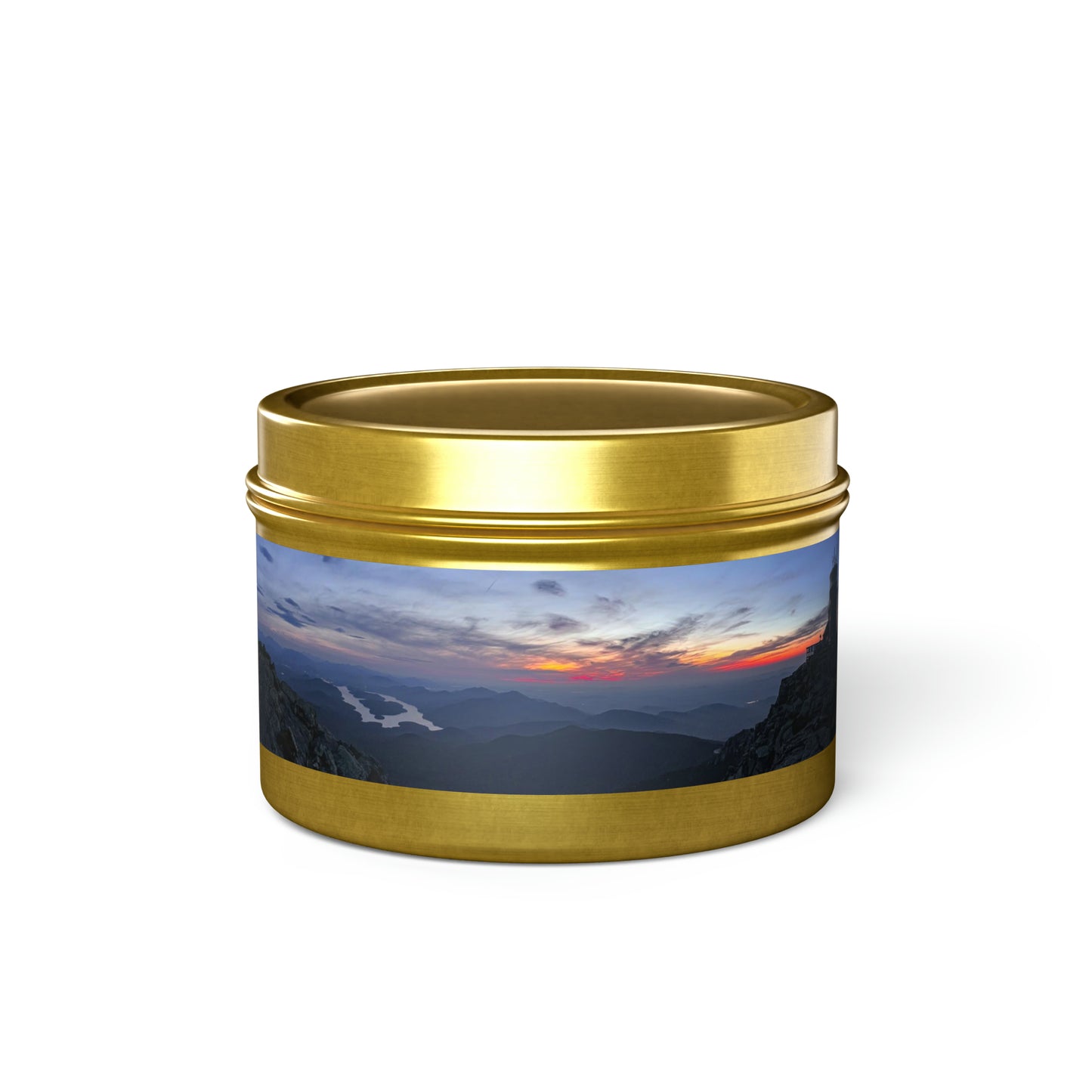 Whiteface Mountain Sunset - Tin Candle