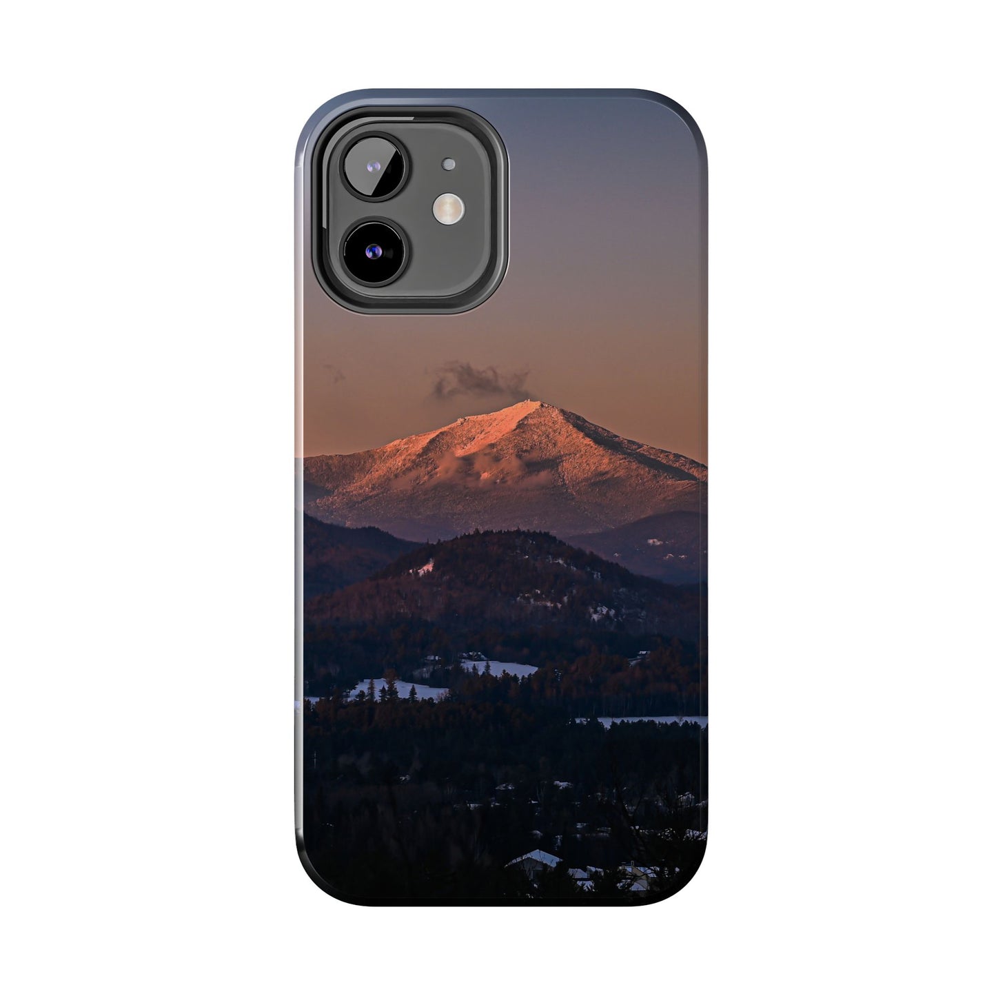 Impact Resistant Phone Case - Sundown in a Mountain Town