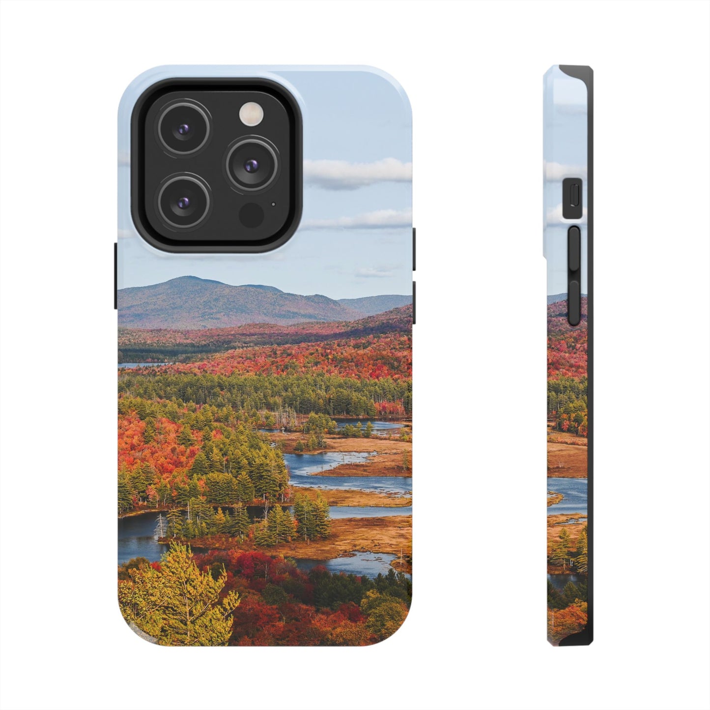 Impact Resistant Phone Case - Autumn Mountains & River
