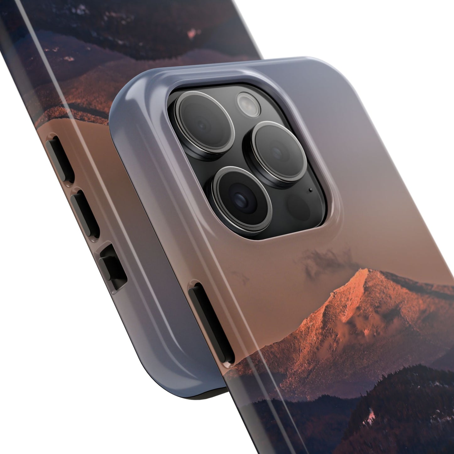 Impact Resistant Phone Case - Sundown in a Mountain Town