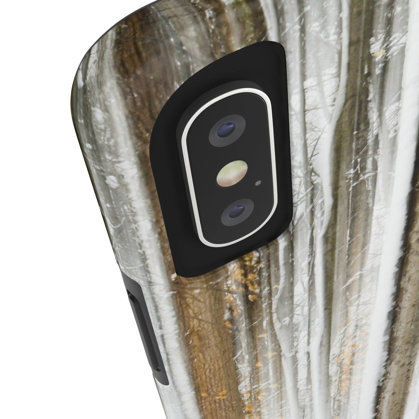 Impact Resistant Phone Case - Abstract Winter Forest