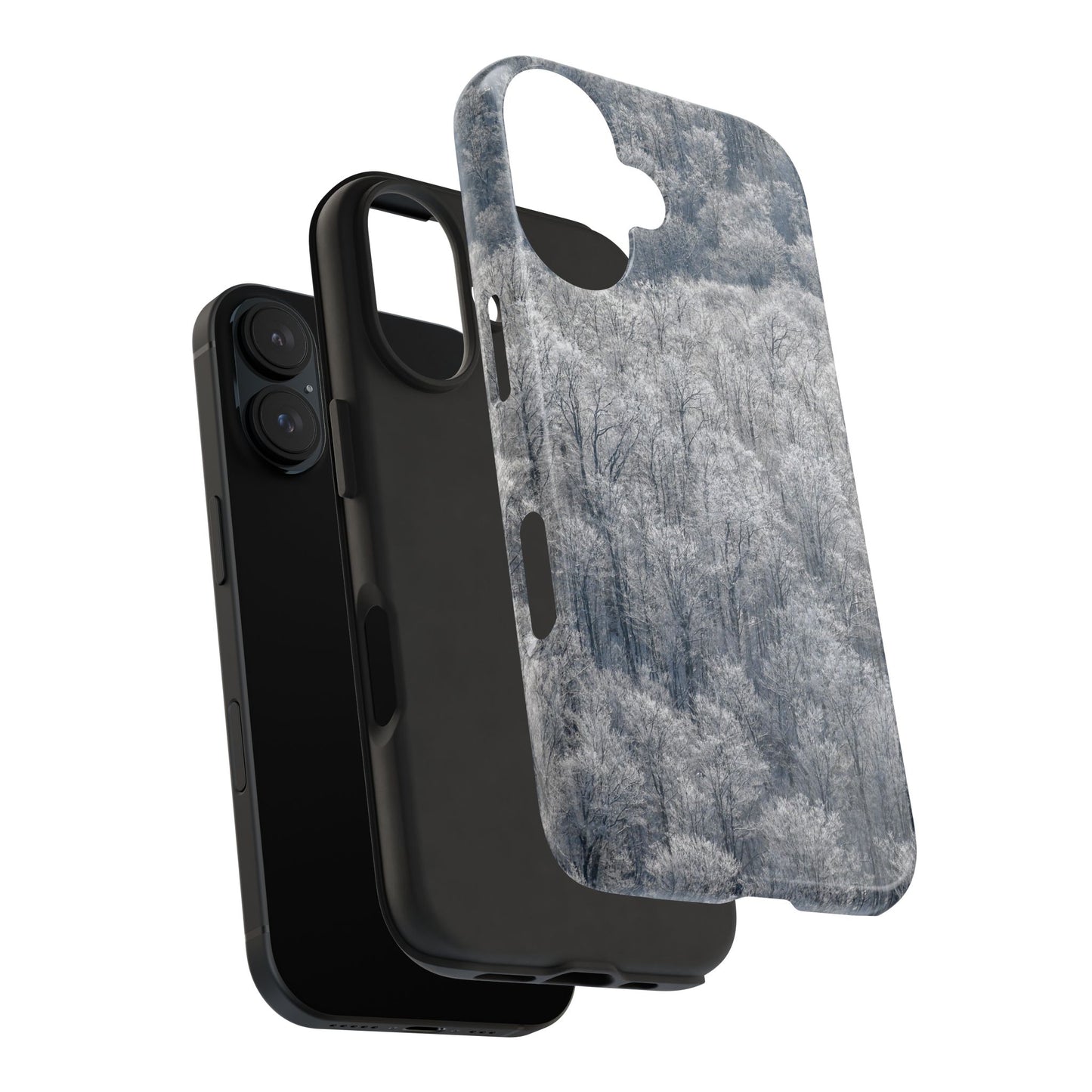 Impact Resistant Phone Case - Frozen trees
