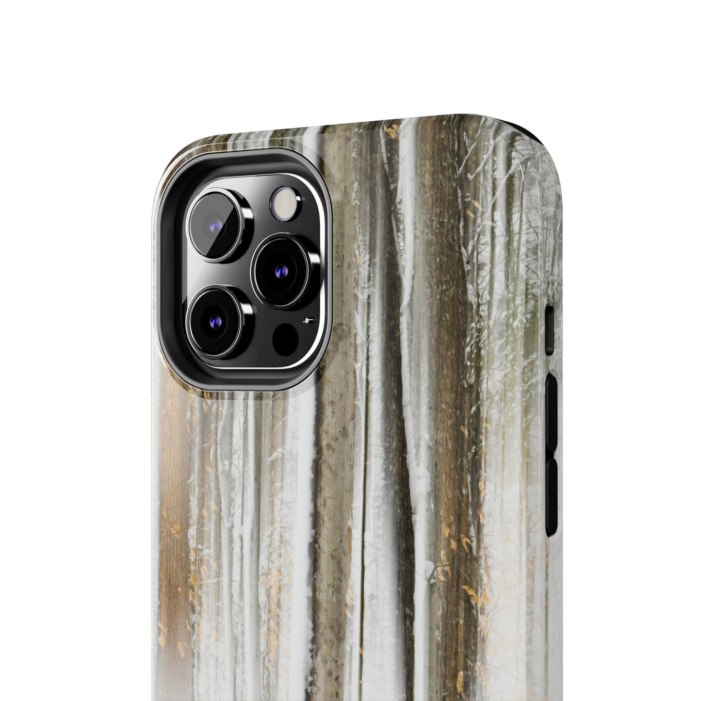 Impact Resistant Phone Case - Abstract Winter Forest