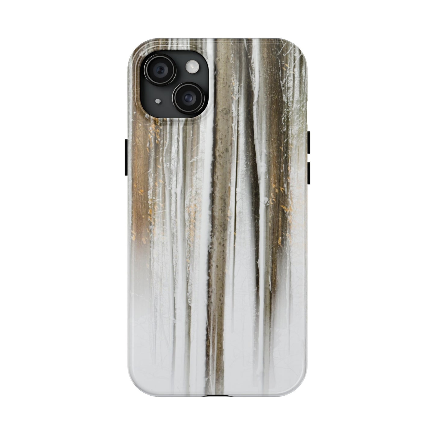 Impact Resistant Phone Case - Abstract Winter Forest