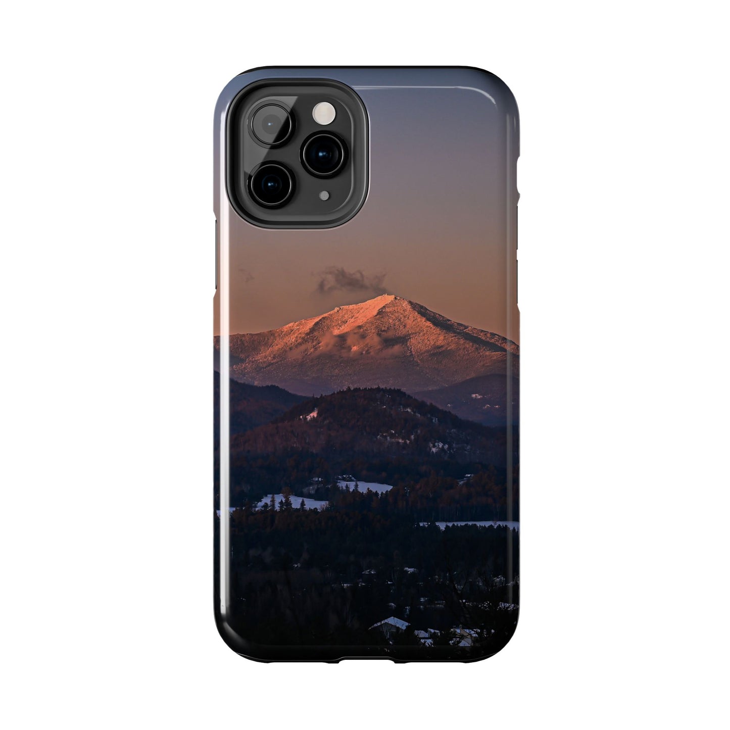 Impact Resistant Phone Case - Sundown in a Mountain Town
