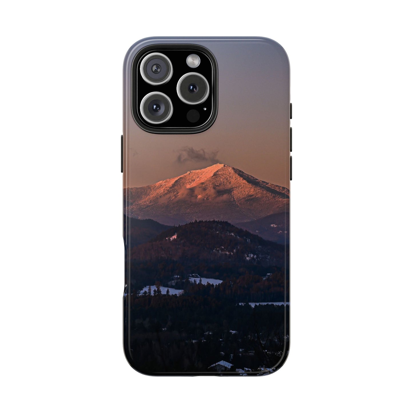 Impact Resistant Phone Case - Sundown in a Mountain Town