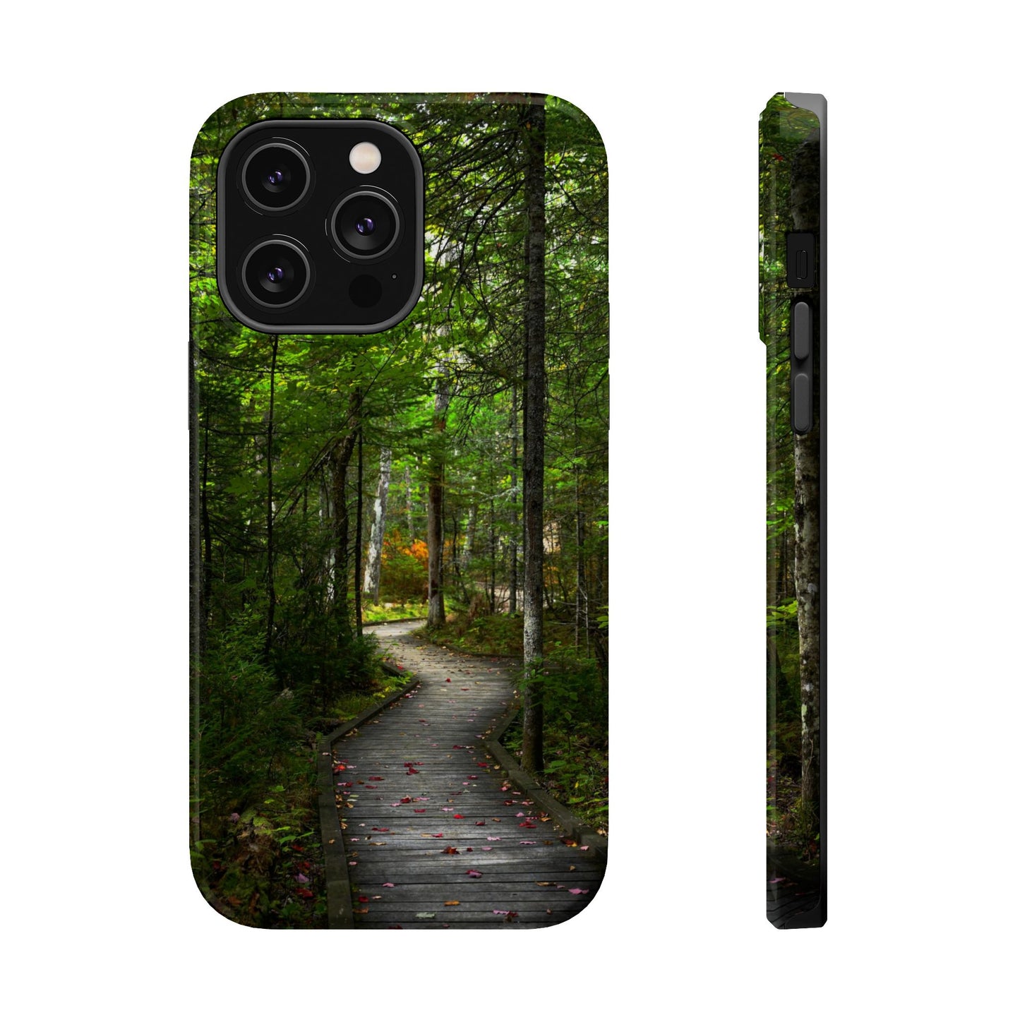 MagSafe Impact Resistant Phone Case - Woodland Boardwalk