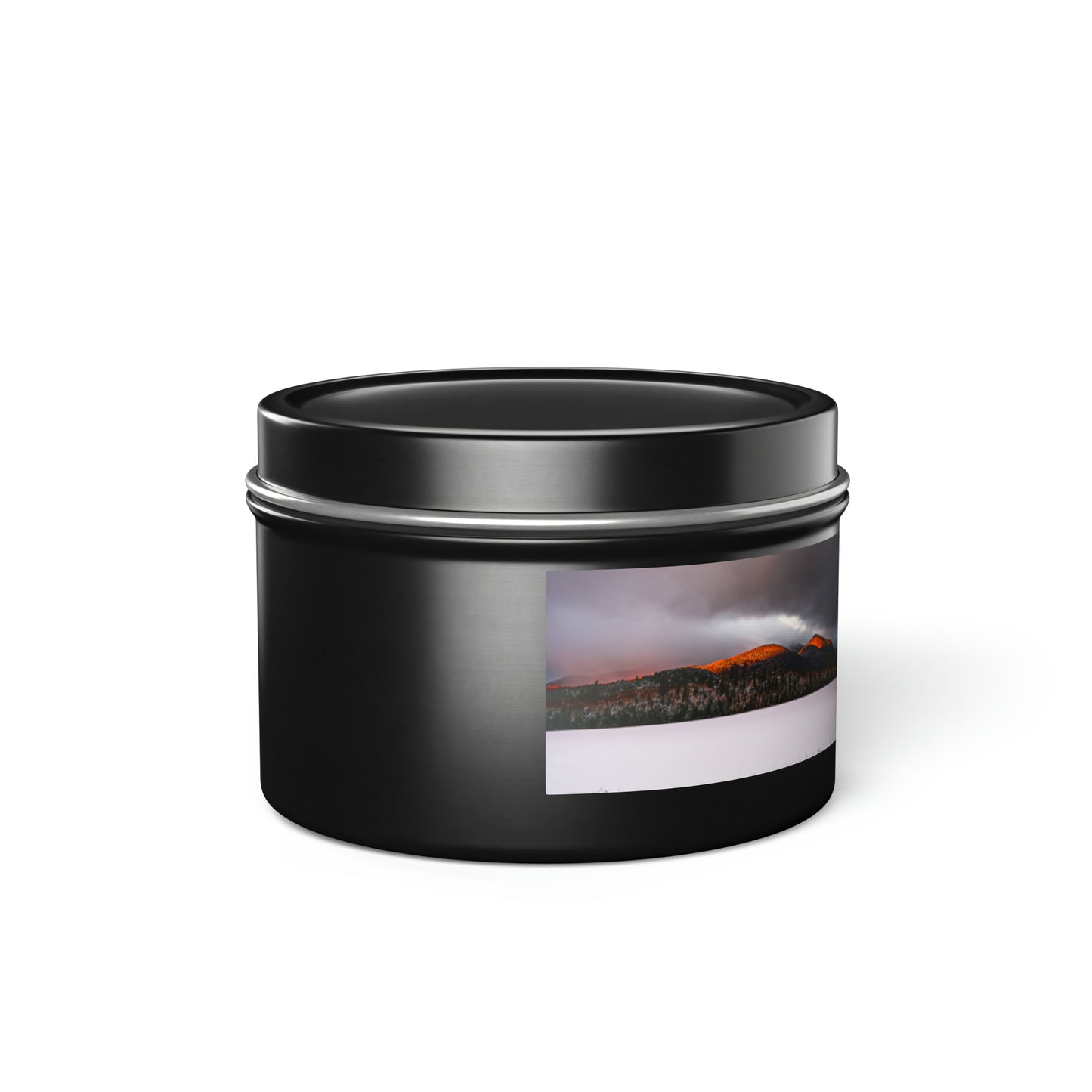Winter Adirondack Alpenglow - Tin Candle