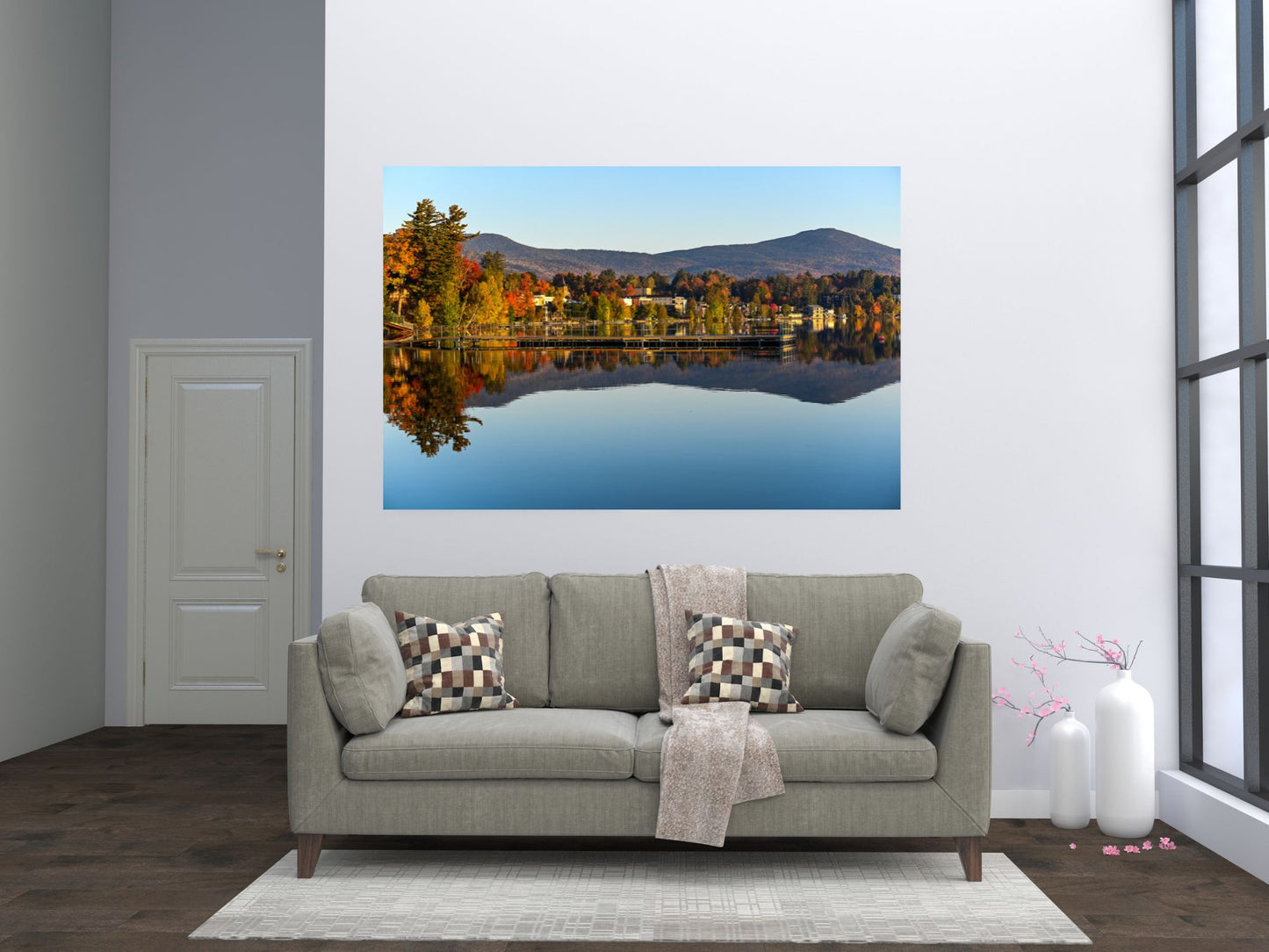 Fall Foliage Reflections on Mirror Lake' print
