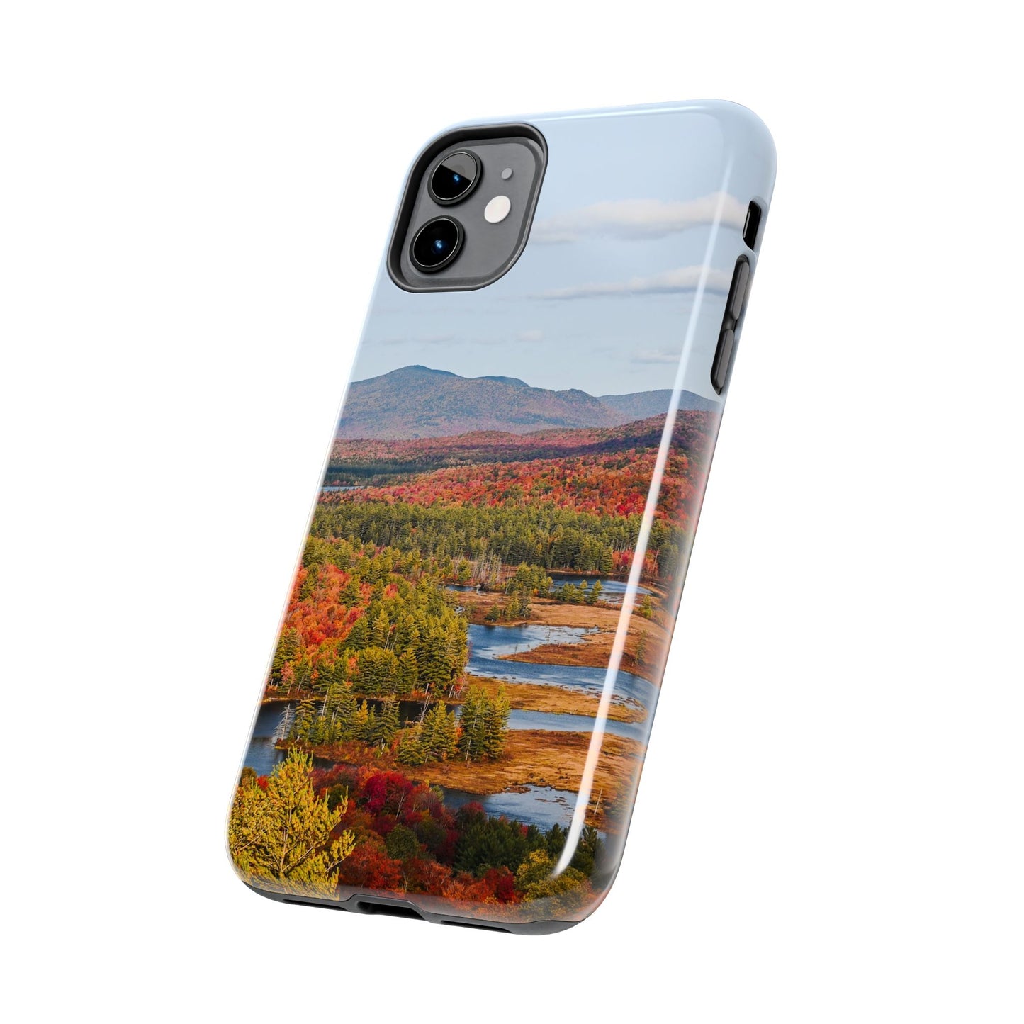 Impact Resistant Phone Case - Autumn Mountains & River