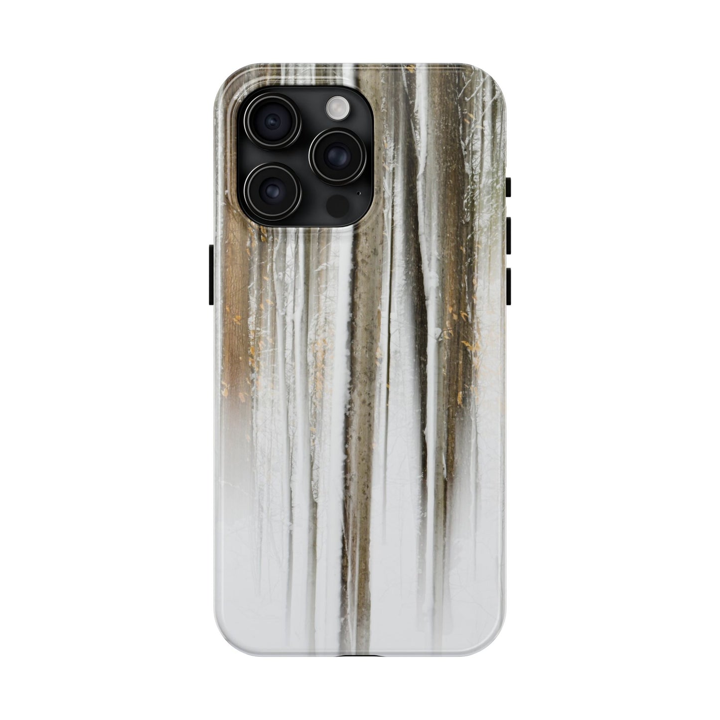 Impact Resistant Phone Case - Abstract Winter Forest