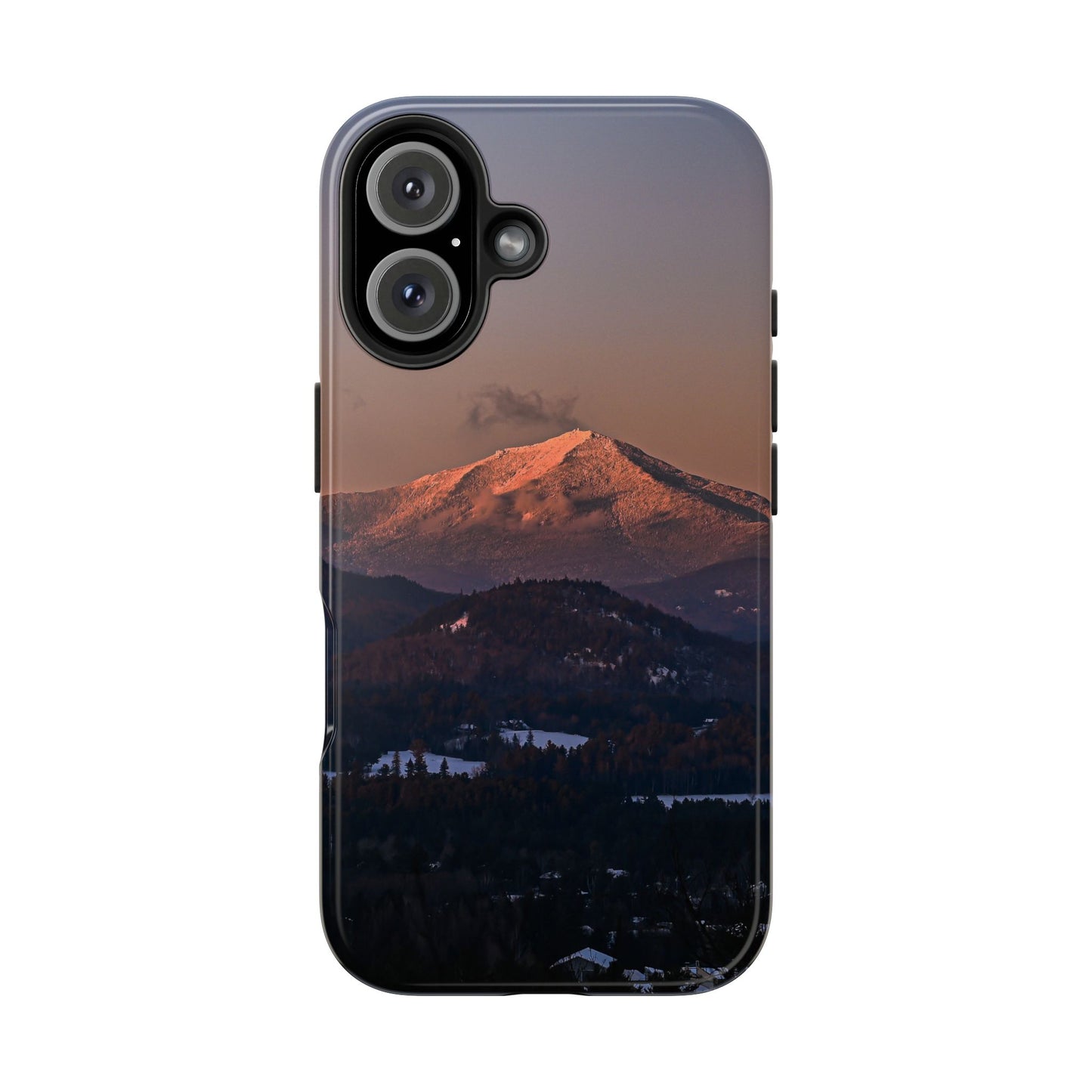 Impact Resistant Phone Case - Sundown in a Mountain Town