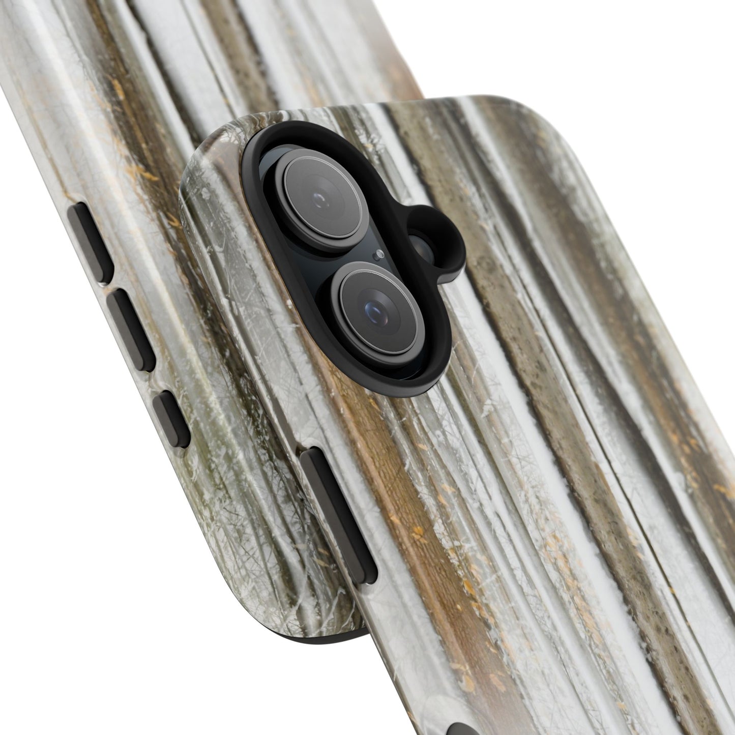 Impact Resistant Phone Case - Abstract Winter Forest