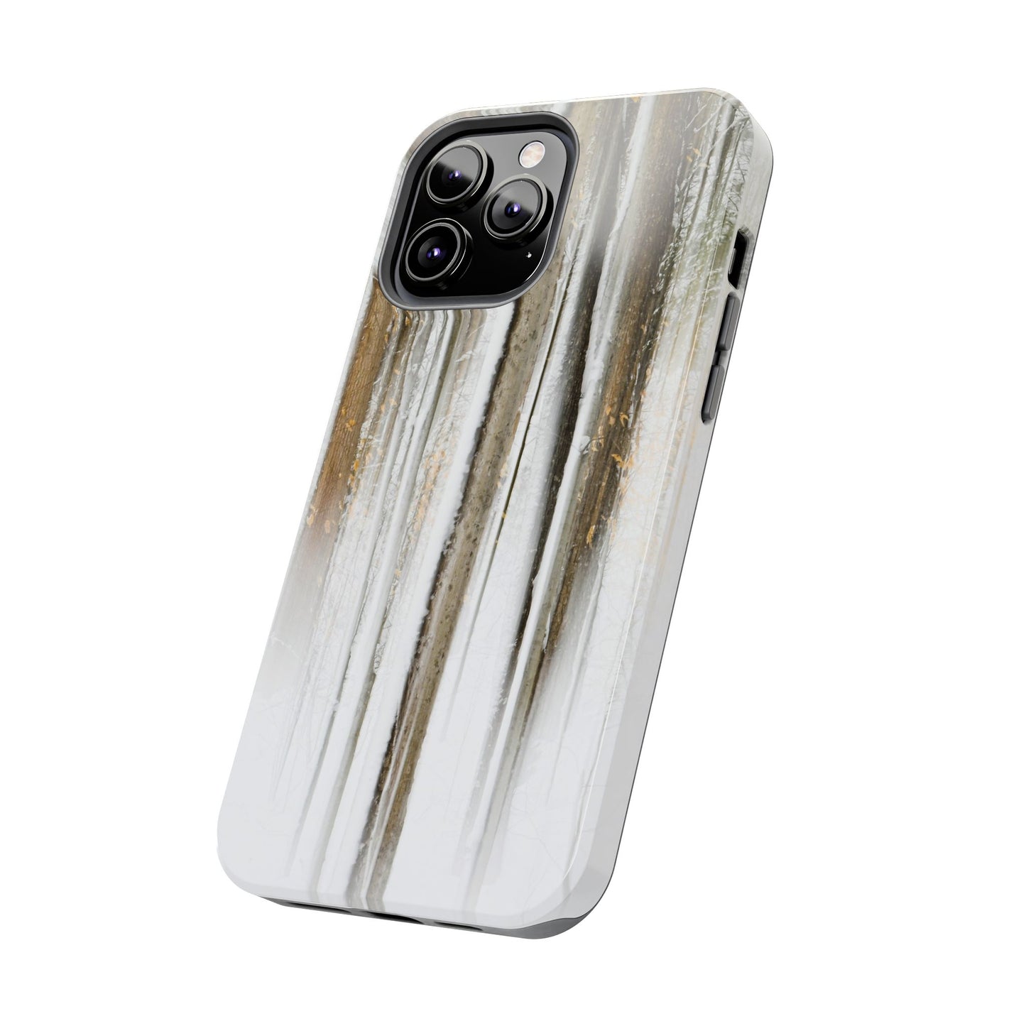 Impact Resistant Phone Case - Abstract Winter Forest