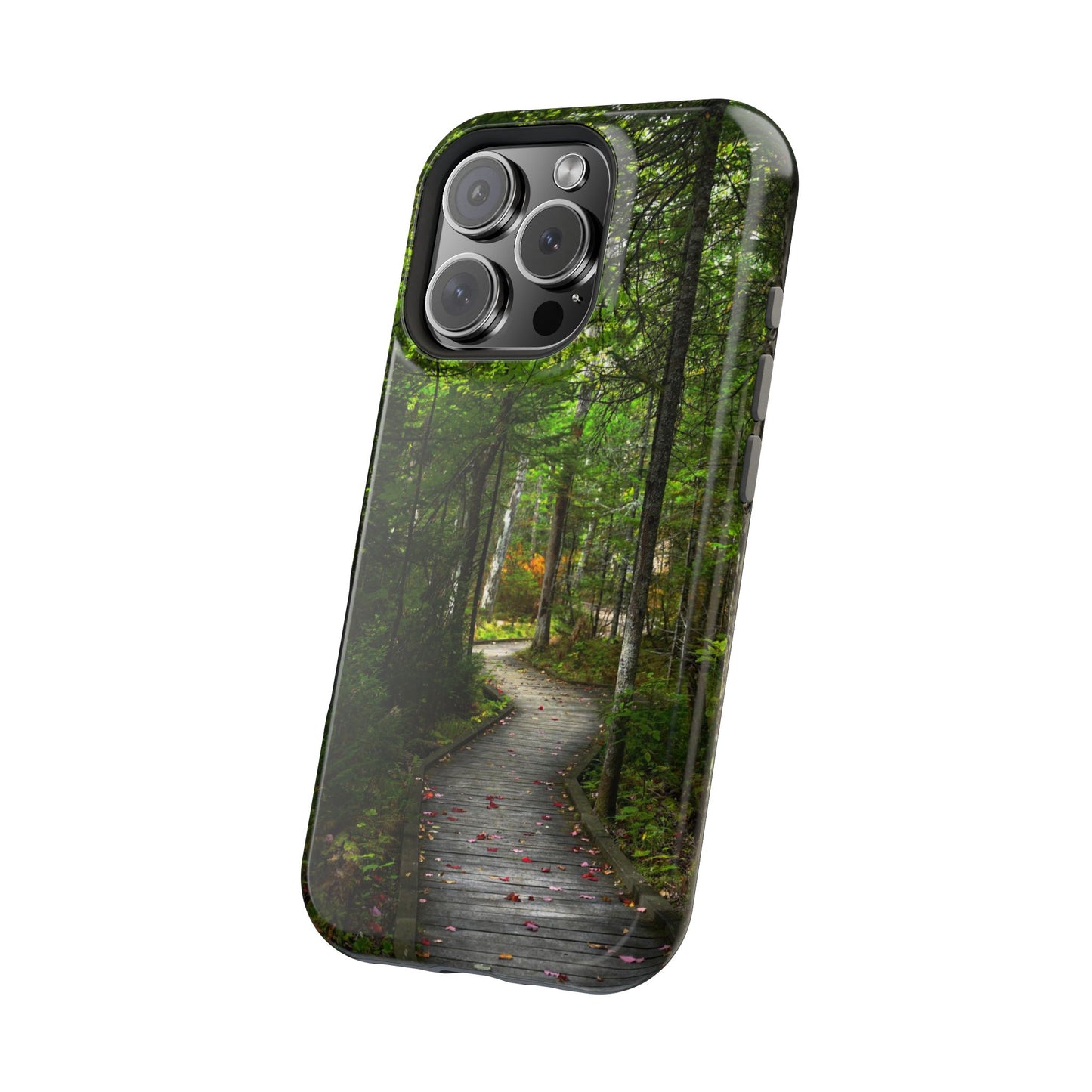 MagSafe Impact Resistant Phone Case - Woodland Boardwalk