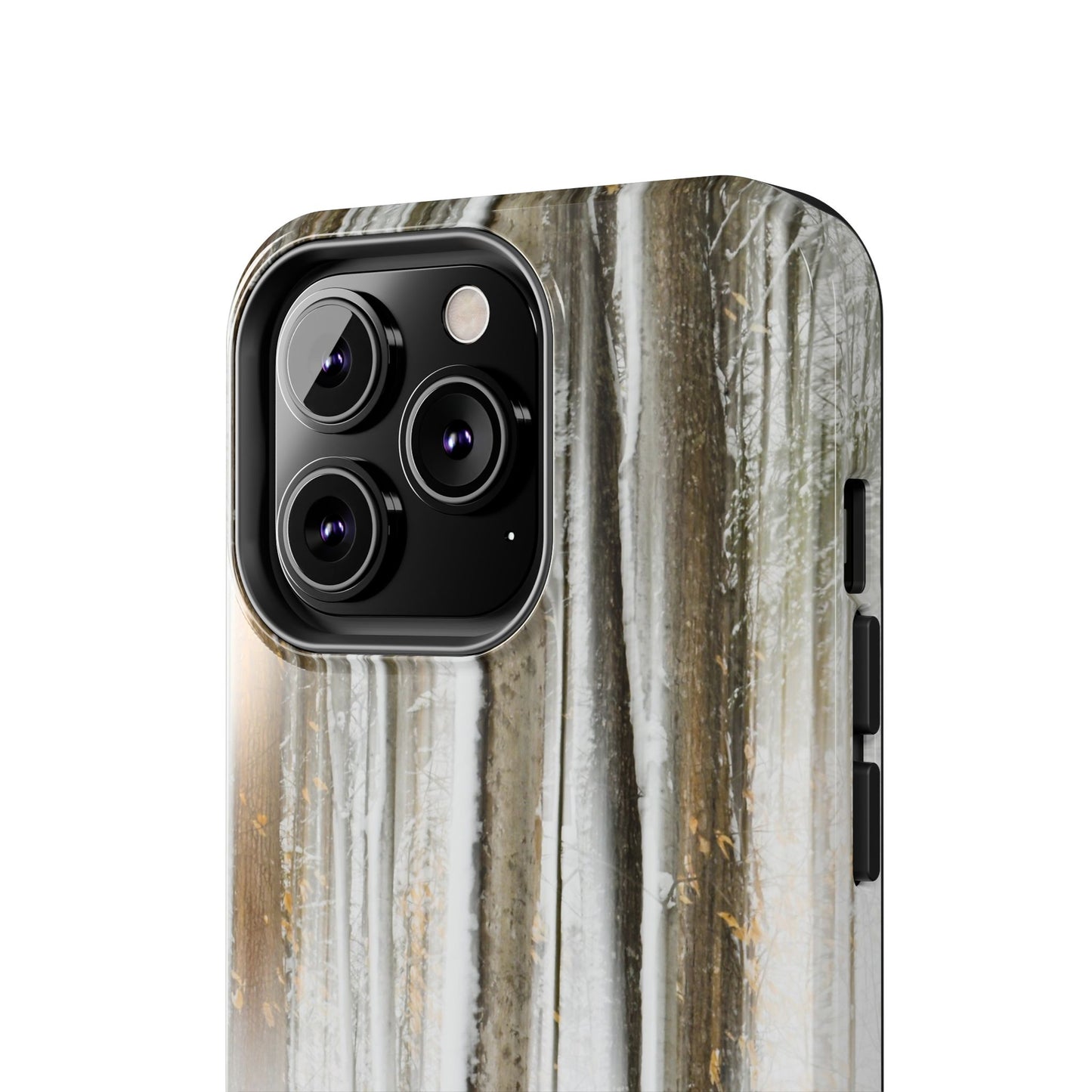Impact Resistant Phone Case - Abstract Winter Forest