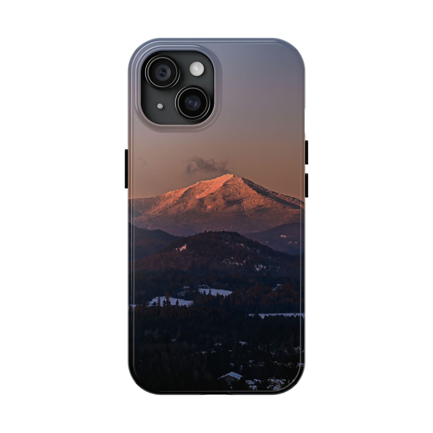 Impact Resistant Phone Case - Sundown in a Mountain Town
