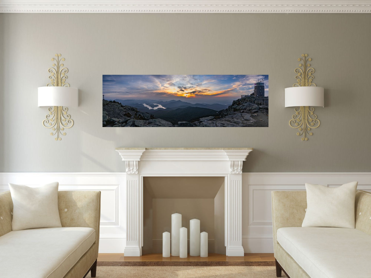 Sundown from Whiteface Panoramic Print