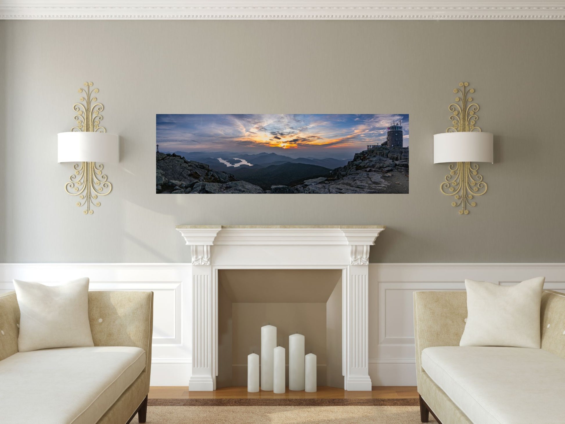 Sundown from Whiteface Panoramic Print