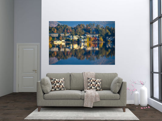 Reflections of Fall's Beauty on Mirror Lake Photographic Print