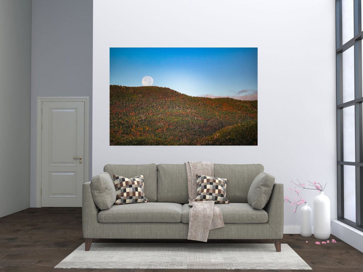 Adirondack Super Moonset Print