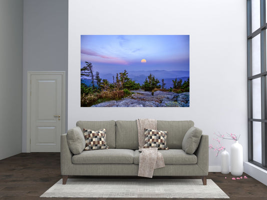 Harvest Moonrise from Whiteface Mountain print