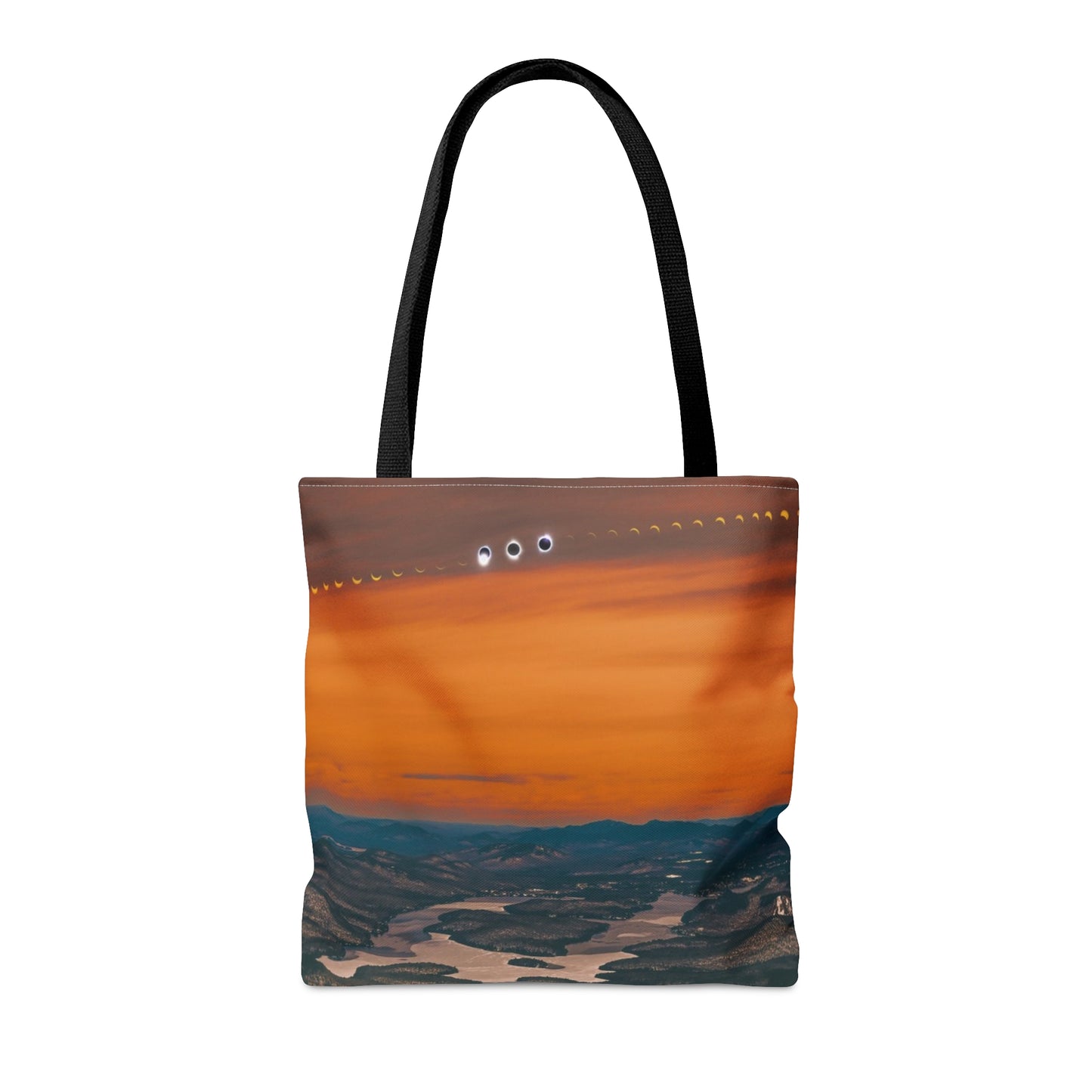 Tote Bag - 2024 Solar Eclipse over Lake Placid