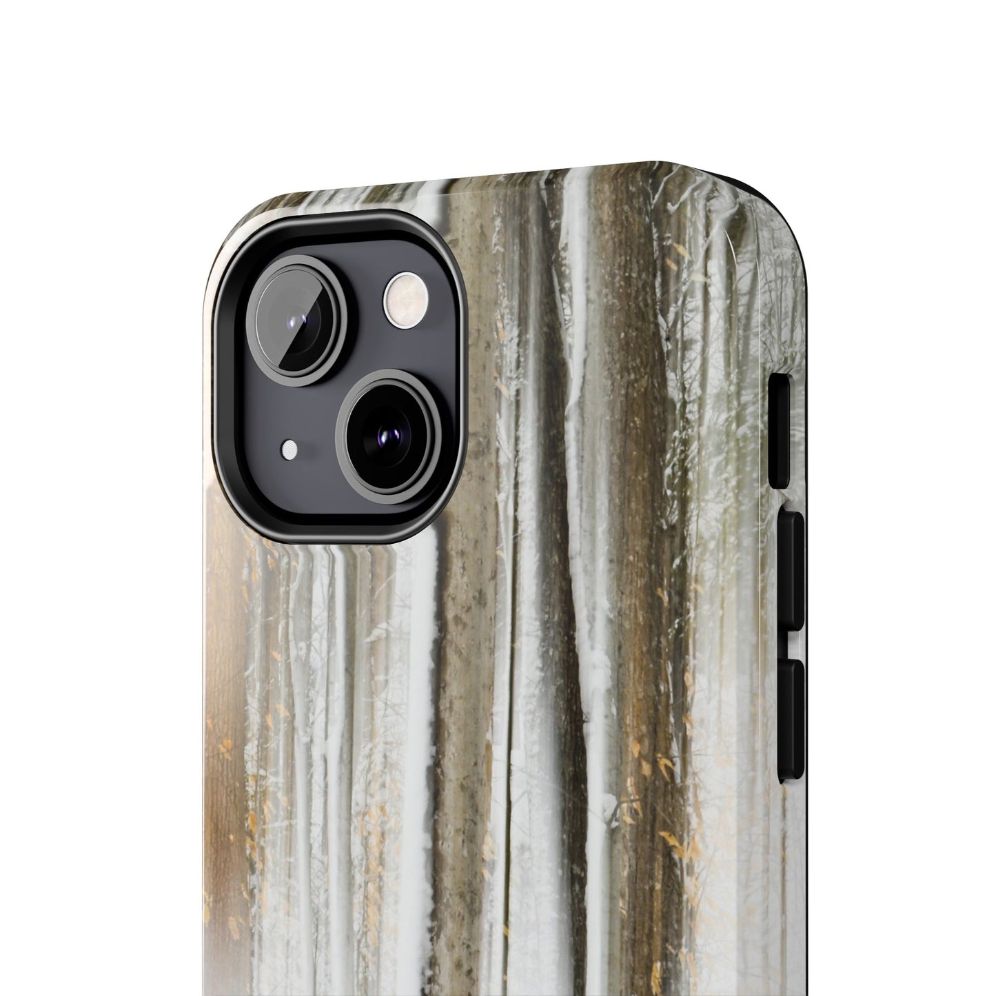 Impact Resistant Phone Case - Abstract Winter Forest