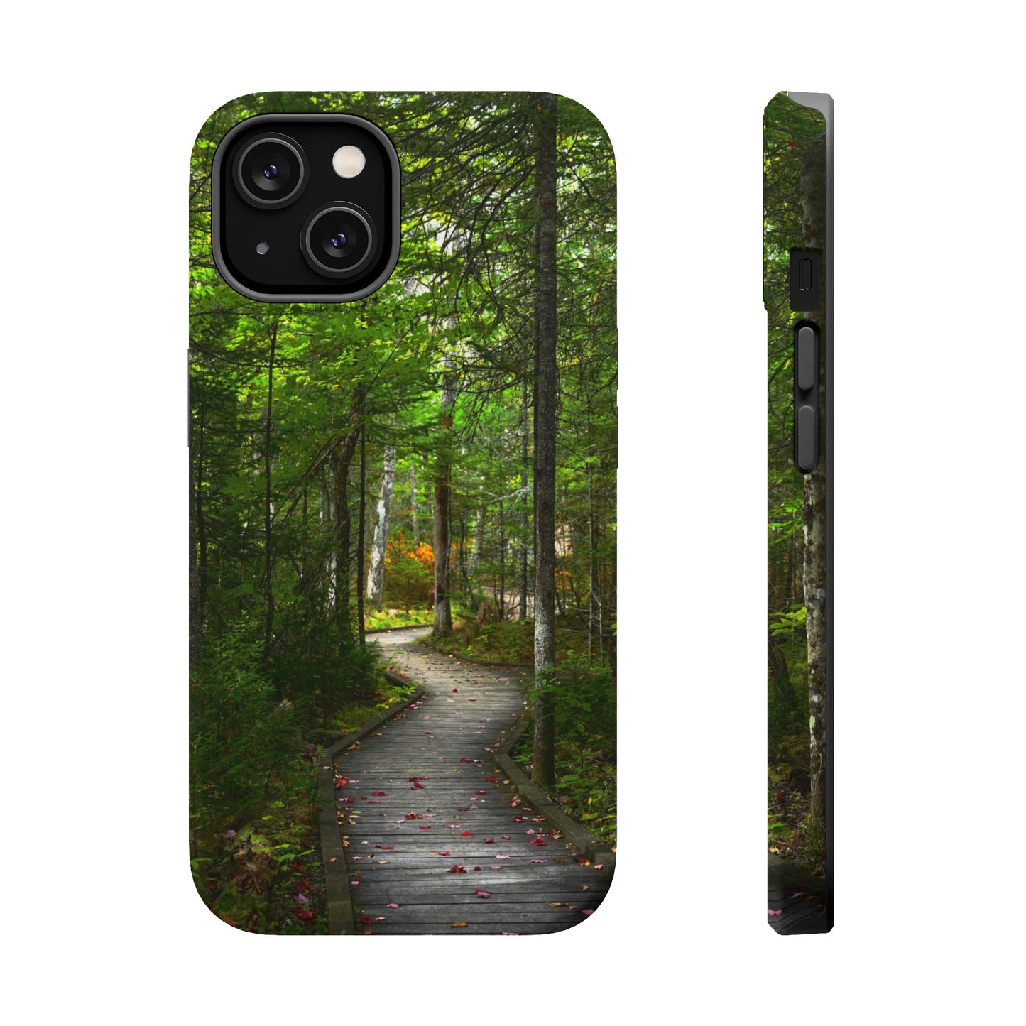 MagSafe Impact Resistant Phone Case - Woodland Boardwalk
