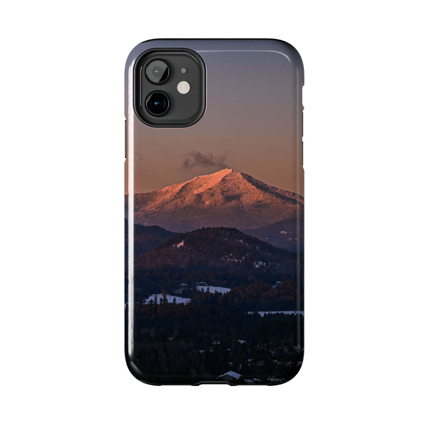Impact Resistant Phone Case - Sundown in a Mountain Town