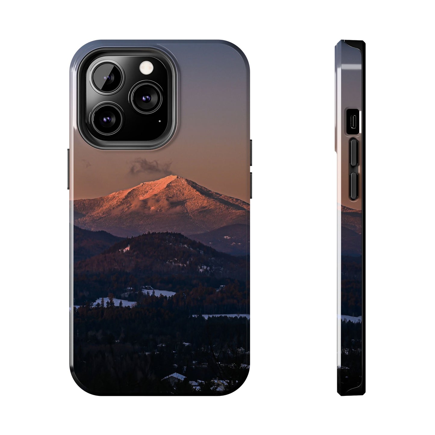 Impact Resistant Phone Case - Sundown in a Mountain Town