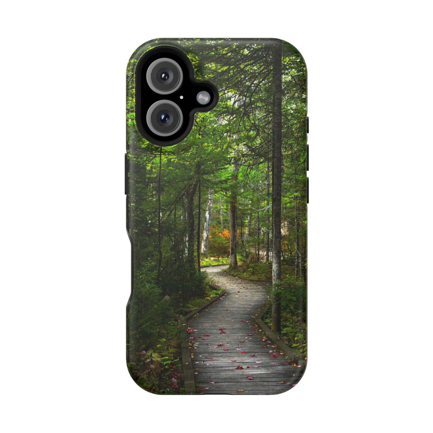 MagSafe Impact Resistant Phone Case - Woodland Boardwalk