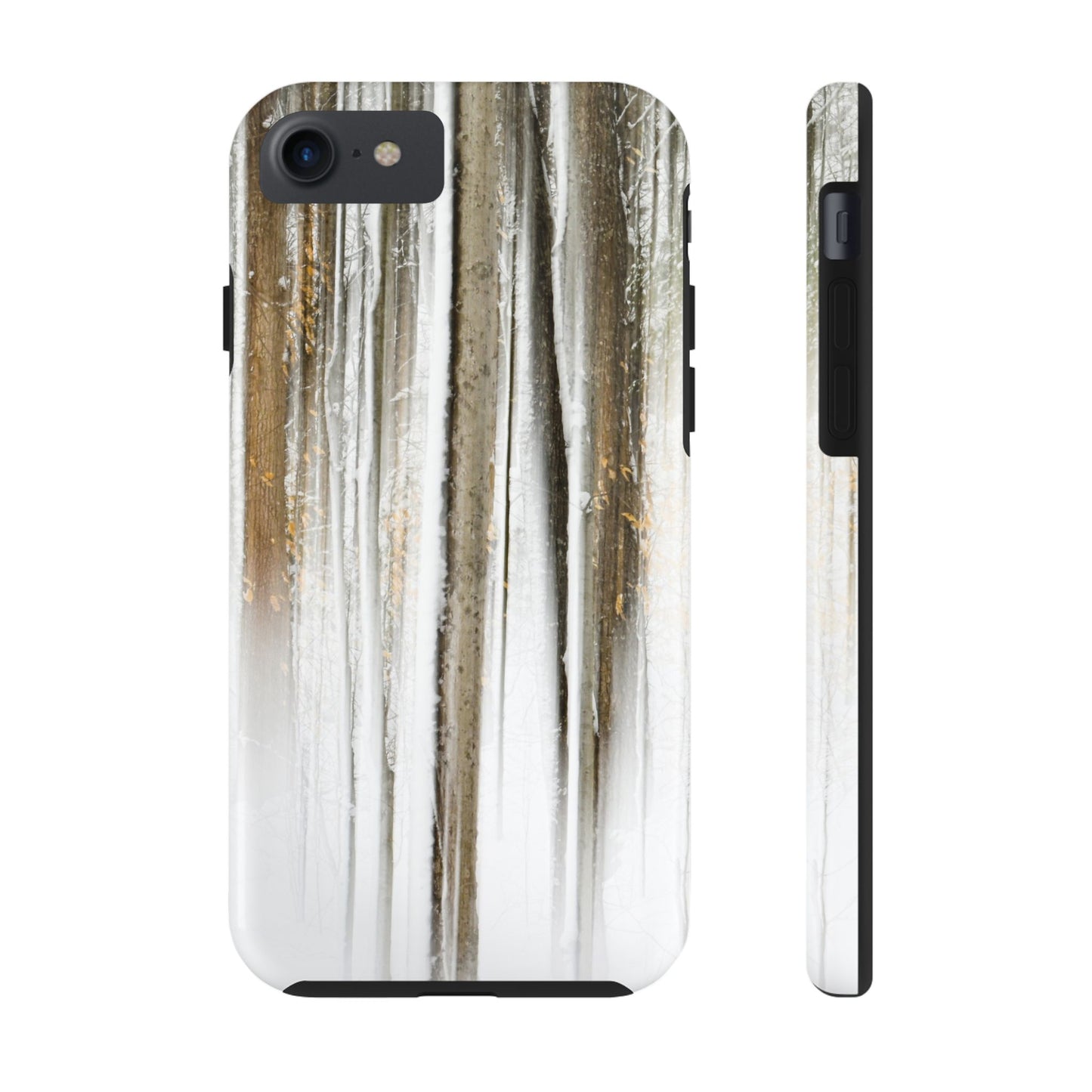 Impact Resistant Phone Case - Abstract Winter Forest