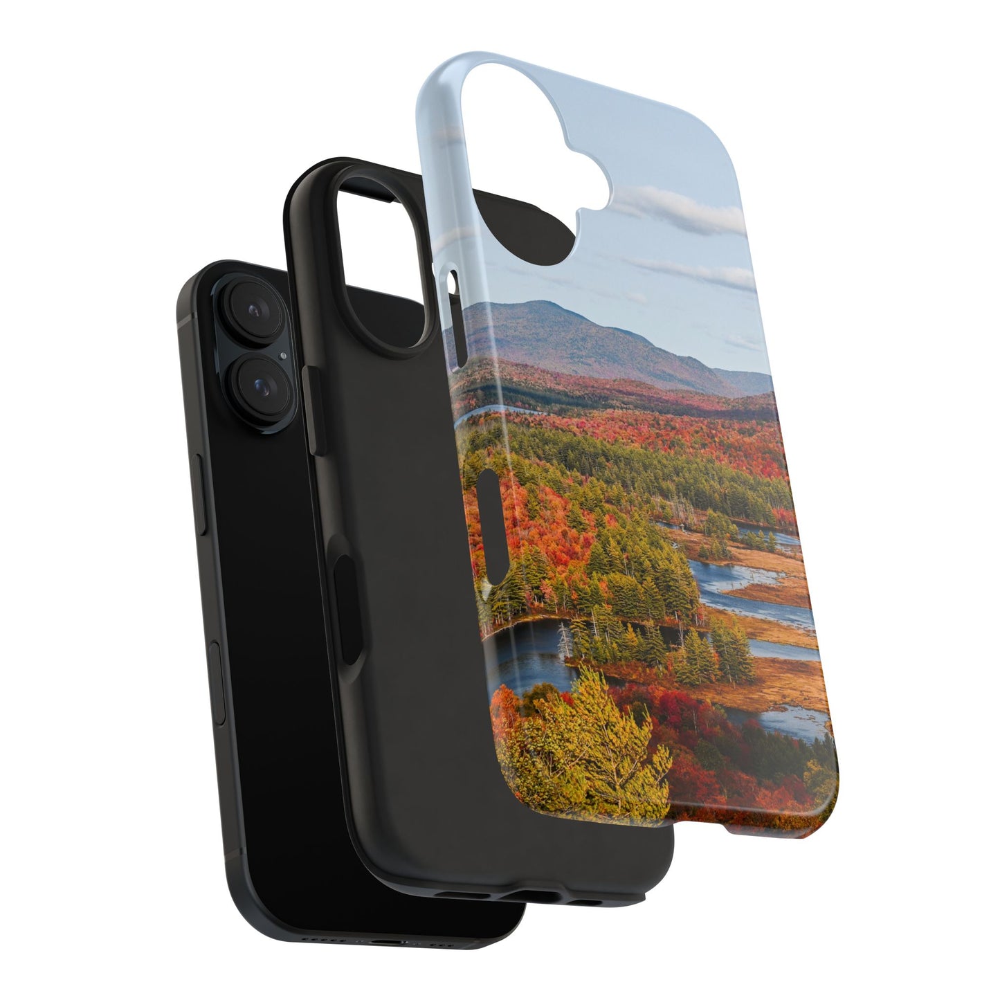 Impact Resistant Phone Case - Autumn Mountains & River