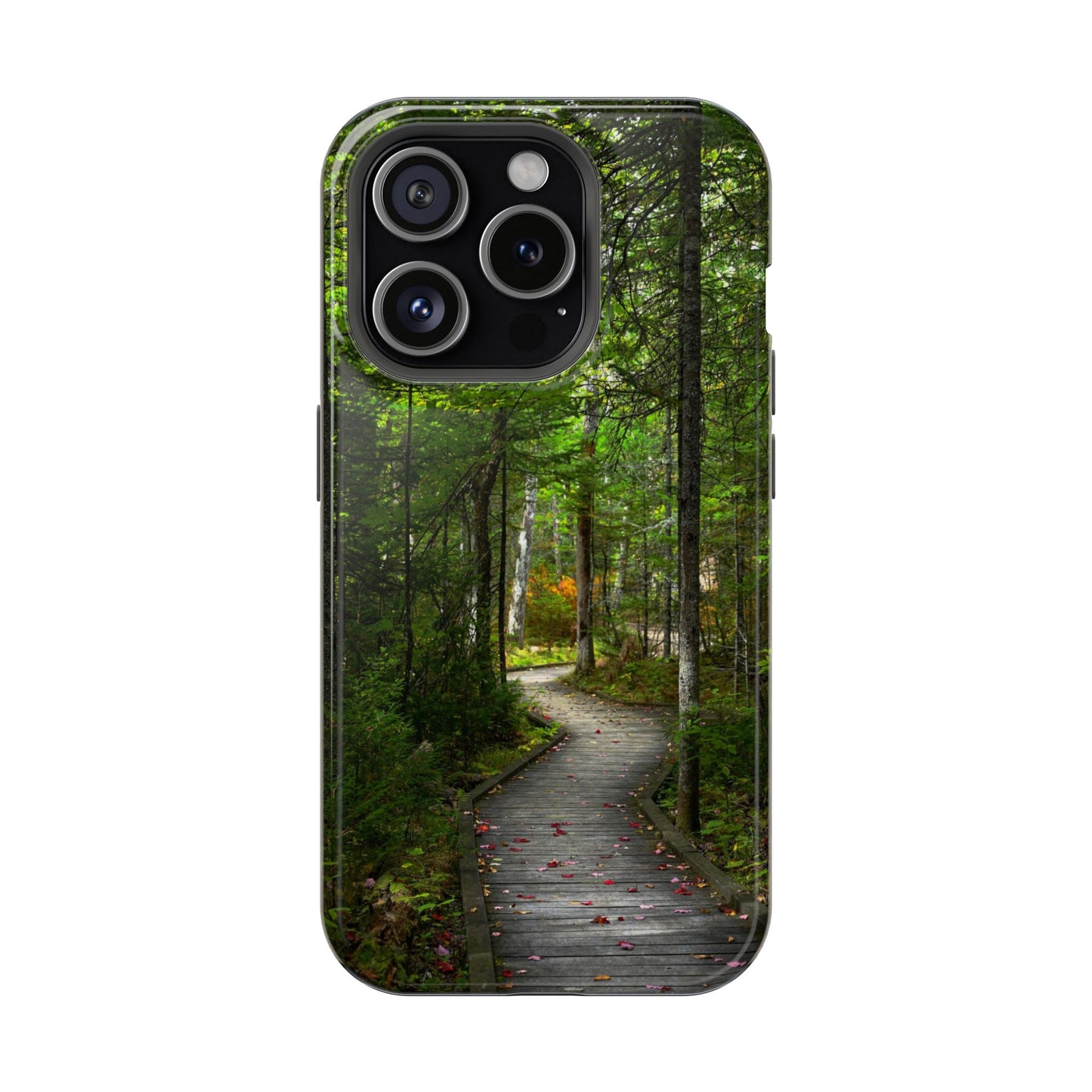 MagSafe Impact Resistant Phone Case - Woodland Boardwalk