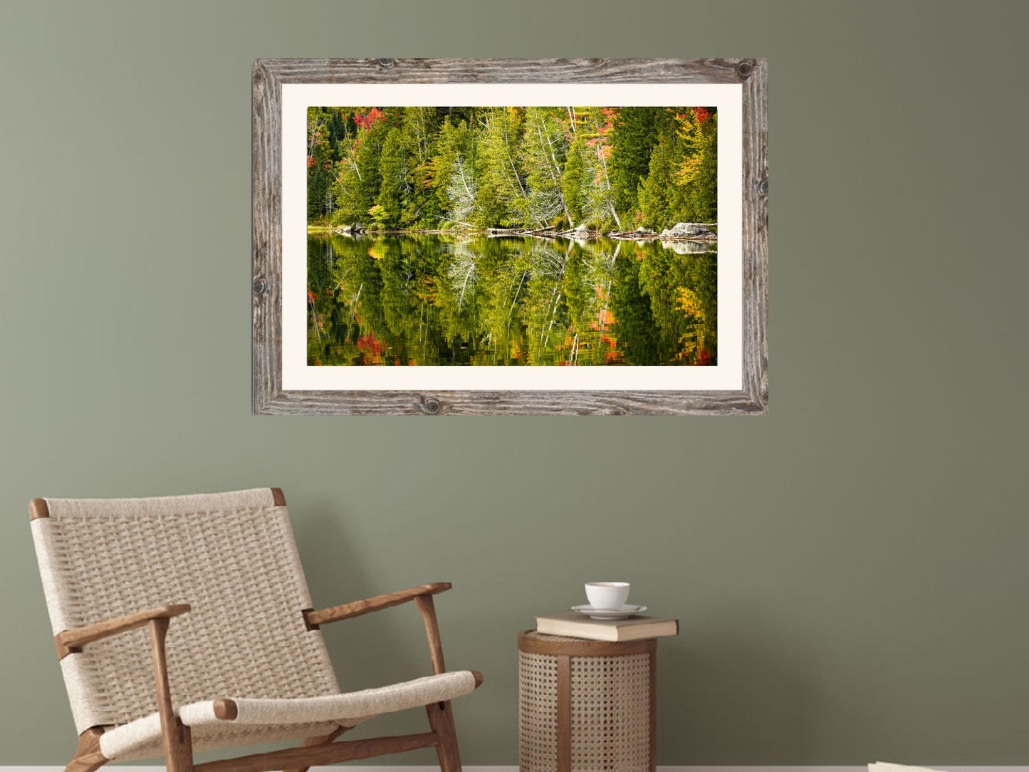 Reflections of September Adirondack print