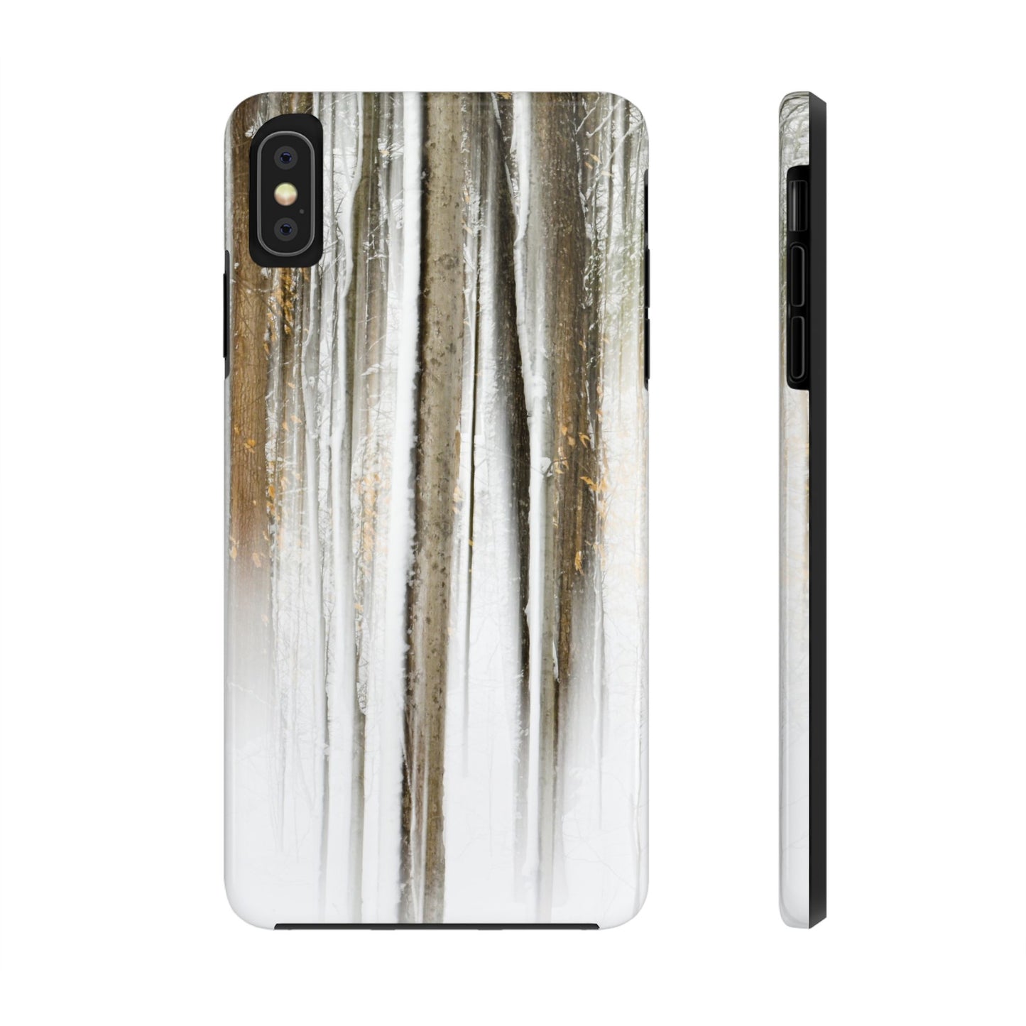 Impact Resistant Phone Case - Abstract Winter Forest