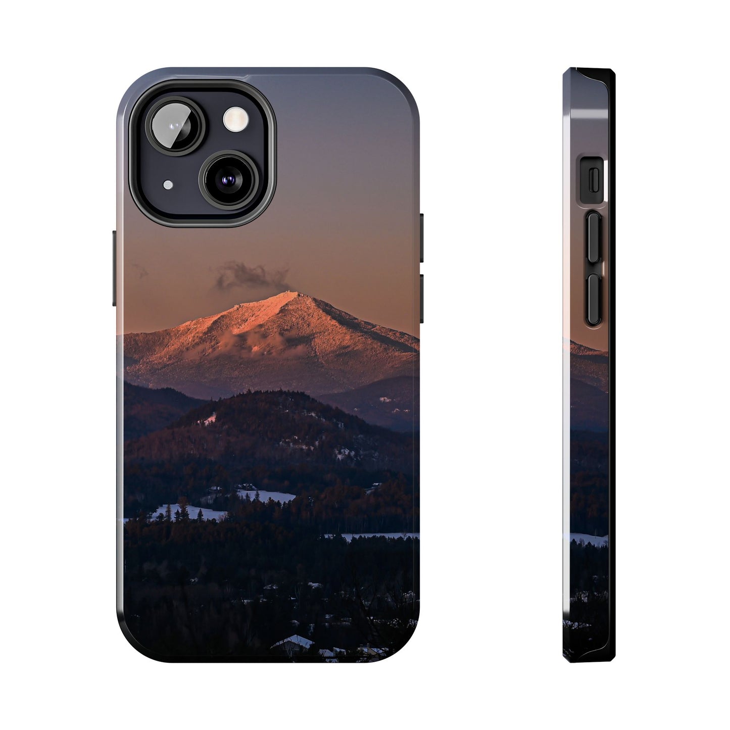 Impact Resistant Phone Case - Sundown in a Mountain Town
