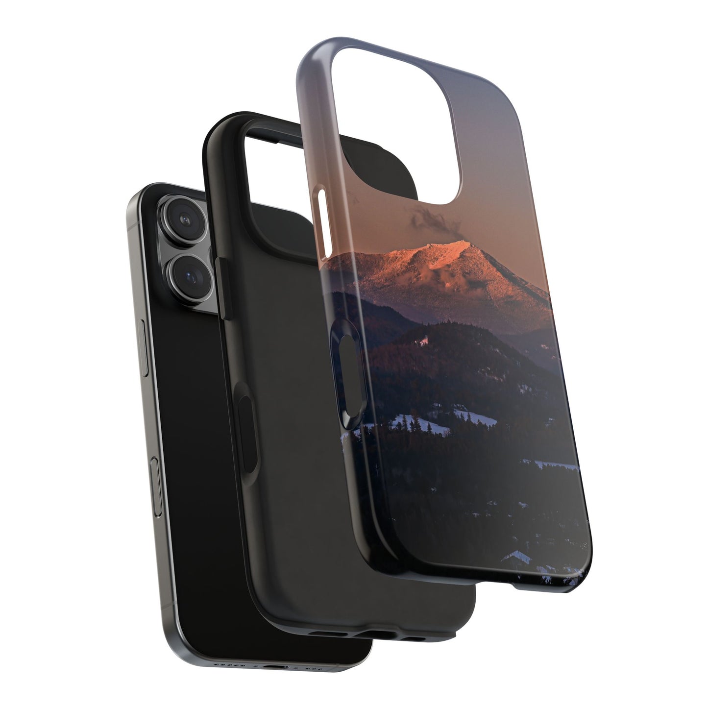 Impact Resistant Phone Case - Sundown in a Mountain Town