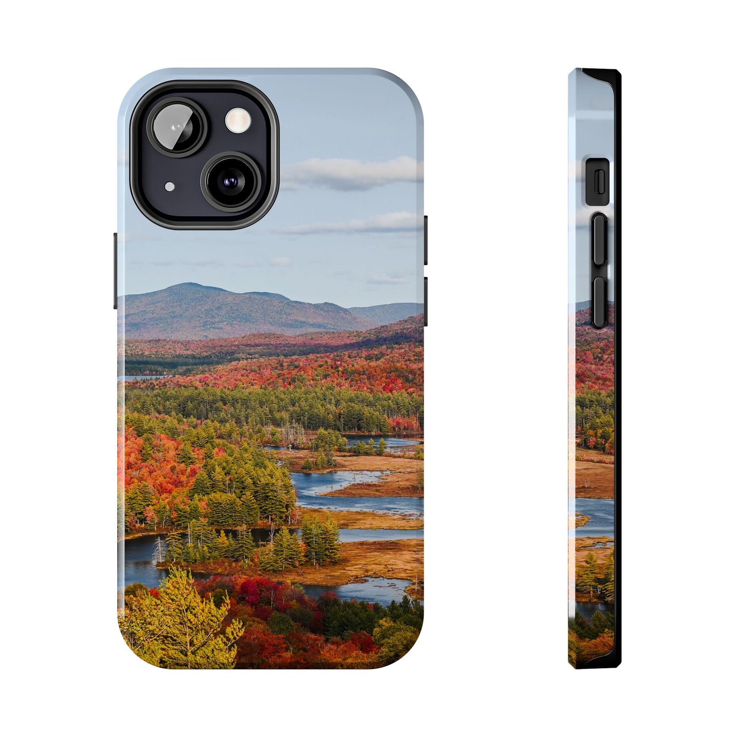 Impact Resistant Phone Case - Autumn Mountains & River