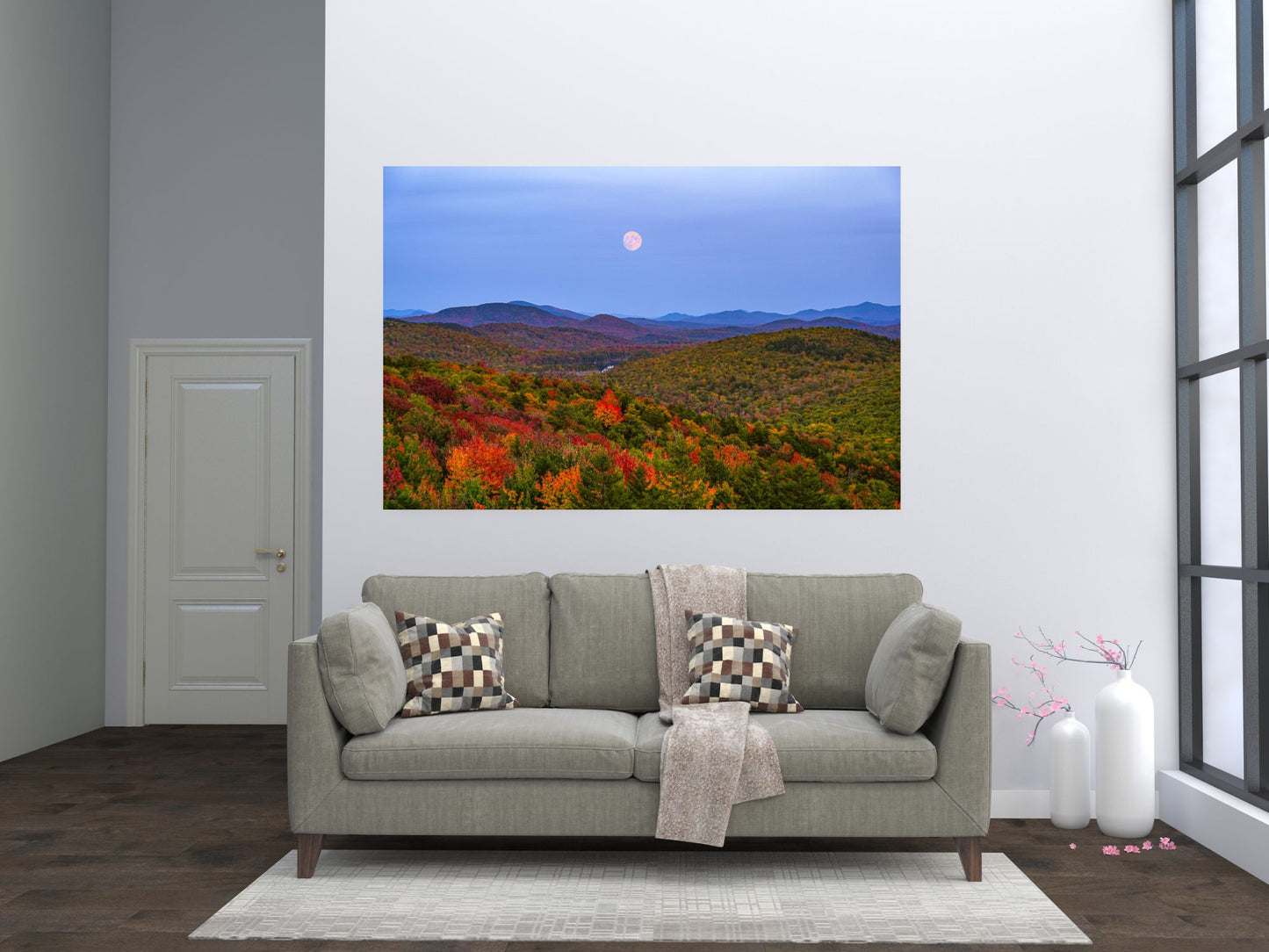 Harvest Moonrise from Buck Mountain