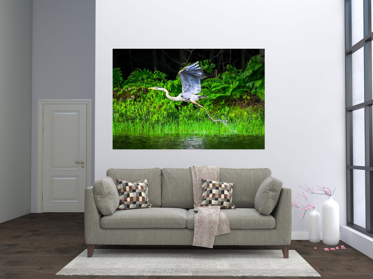 Great Blue Heron, Adirondack Mountain