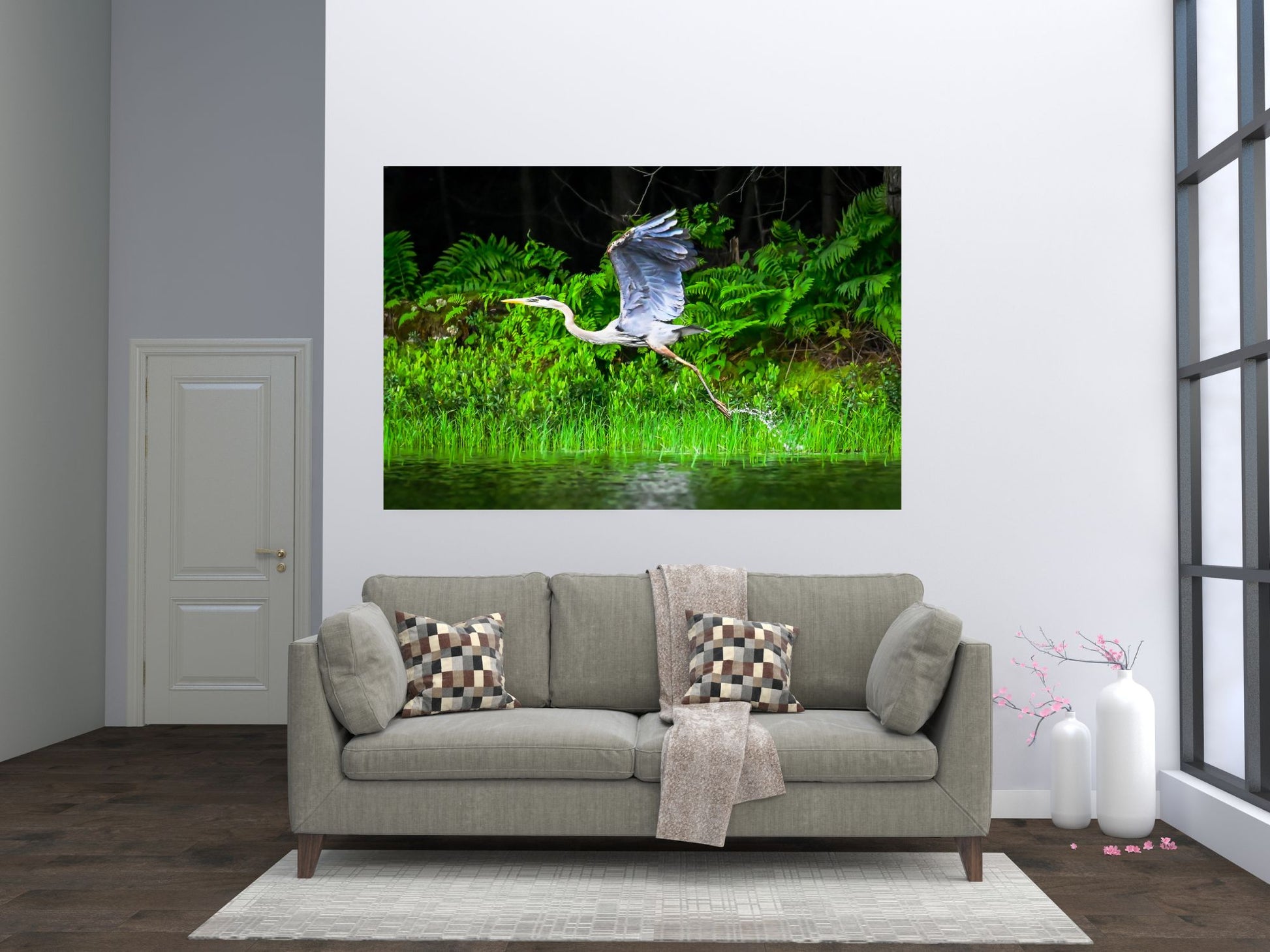 Great Blue Heron, Adirondack Mountain