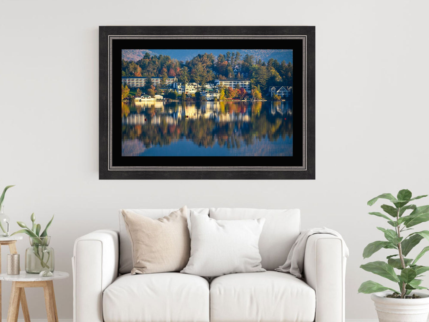 Reflections of Fall's Beauty on Mirror Lake Photographic Print