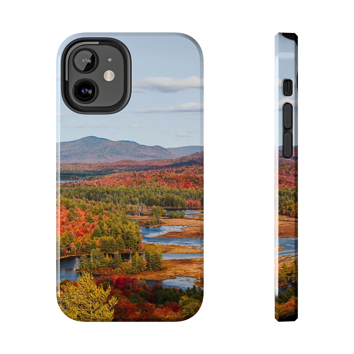 Impact Resistant Phone Case - Autumn Mountains & River